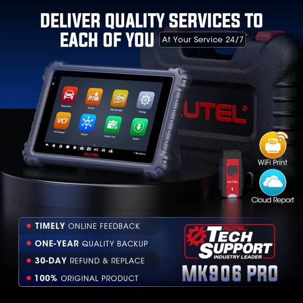 Autel Scanner MaxiCOM MK906 Pro: 2023 Android 10 Upgrade of MS906 PRO, Advanced ECU Coding 36+ Services, 3000+ Bi-Directional, Auto Scan 2.0 Upgrade of MK908S MS906BT MK906BT Work with MV105S/BT506