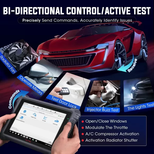 Autel Scanner MaxiCOM MK906 Pro: 2023 Android 10 Upgrade of MS906 PRO, Advanced ECU Coding 36+ Services, 3000+ Bi-Directional, Auto Scan 2.0 Upgrade of MK908S MS906BT MK906BT Work with MV105S/BT506