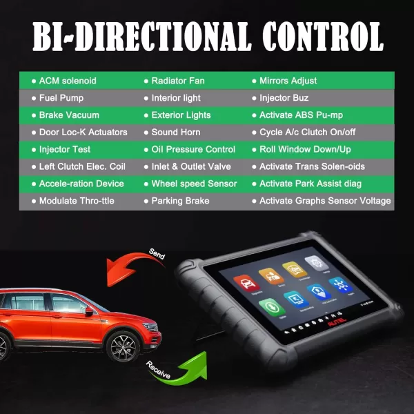 Autel Scanner MaxiCheck MX900 OBD2 All System Diagnostic Scanner, Upgraded MX808 MK808, 2023 Bi Directional Scan Tool, 40+ Service, 10000+ Vehicles, DoIP/CAN FD, Read/Clear Code, Work with MV105 MV108