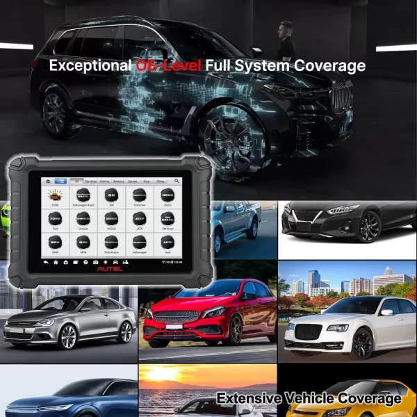 Autel Scanner MaxiCheck MX900 OBD2 All System Diagnostic Scanner, Upgraded MX808 MK808, 2023 Bi Directional Scan Tool, 40+ Service, 10000+ Vehicles, DoIP/CAN FD, Read/Clear Code, Work with MV105 MV108