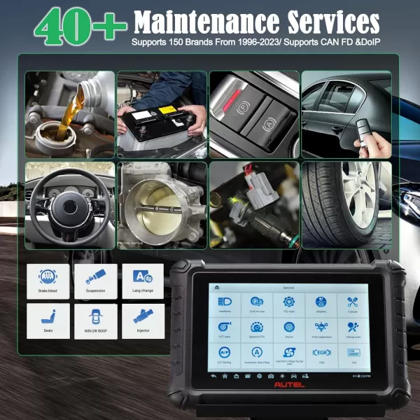 Autel Scanner MaxiCheck MX900 OBD2 All System Diagnostic Scanner, Upgraded MX808 MK808, 2023 Bi Directional Scan Tool, 40+ Service, 10000+ Vehicles, DoIP/CAN FD, Read/Clear Code, Work with MV105 MV108