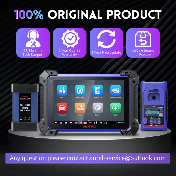 Autel Scanner MaxiIM IM608 II: Android 10 IMMO Key Programming Tool, 2023 IM608 Pro II Bundle with $1316 Tool Kit, J2534 ECU Programming &amp; Coding, 40+ Services, Bi-Directional Control Scan Tool