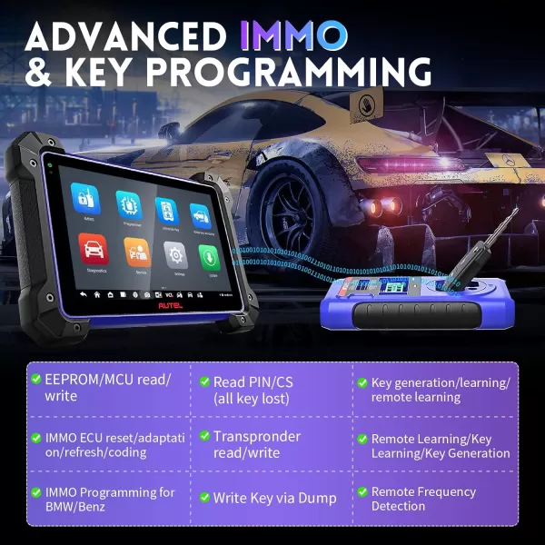 Autel Scanner MaxiIM IM608 II: Android 10 IMMO Key Programming Tool, 2023 IM608 Pro II Bundle with $1316 Tool Kit, J2534 ECU Programming &amp; Coding, 40+ Services, Bi-Directional Control Scan Tool