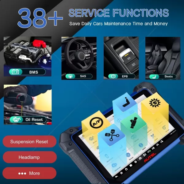 Autel Scanner MaxiIM IM608 PRO II, 2023 New Ver. IMMO&amp;Key Fob Programming Tool, with XP400 Pro, 38+ Services, Bi-Directional Control, Key Fob Programmer Advanced ECU Coding,FCA SGW,Better IM508S KM100