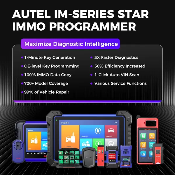 Autel Scanner MaxiIM IM608 PRO key fob programmer, Boosted Autel IM508 IM608 IMMO TOOL, Bi directional Scan Tool, 2YearsFreeUpdate, Valued $1316 XP400Pro, IMKPA, GBOX2, APB112, ECU Coding, 38+ Service