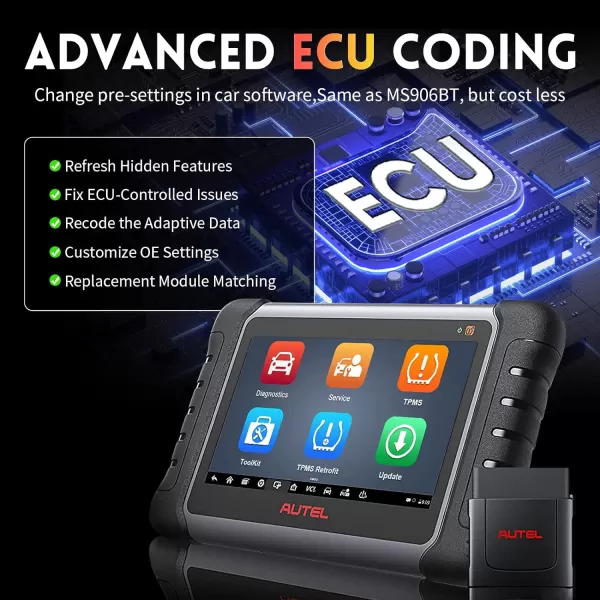 Autel Scanner MaxiPRO MP808Z-TS : Android 11 Based Bi-Directional Control Scan Tool, 2023 Upgraded of MP808TS/MP808BT, ECU Coding, Full TPMS, All System Diagnosis, FCA Auto Auth: Android 11 Based Bi-Directional Control Scan Tool, 2023 Upgraded of MP808TS/MP808BT, ECU Coding, Full TPMS, All System Diagnosis, FCA Auto Auth)