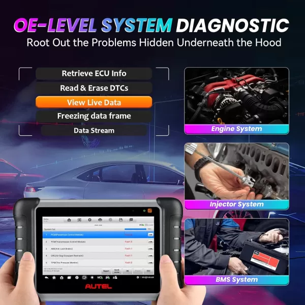Autel Scanner MaxiPRO MP808Z-TS with 60$ MV108, Android 11 Based Bi-Directional Control Scan Tool, 2023 Upgraded of MP808TS/MP808BT, ECU Coding, Full TPMS, All System Diagnose Tool, Android 11 Based Bi-Directional Control Scan Tool, 2023 Upgraded of MP808TS/MP808BT, ECU Coding, Full TPMS, All System Diagnose Tool)