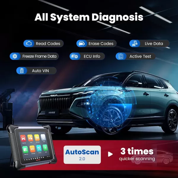 Autel Scanner MaxiSys Elite II: 2023 Alternative to Autel Ultra &amp; MS909, 2 Years Update , Intelligent Diagnostics, J2534 ECU Programming &amp; Coding, 38+ Services Bi-Directional Scan Tool, Intelligent Diagnostics, J2534 ECU Programming &amp; Coding, 38+ Services Bi-Directional Scan Tool)