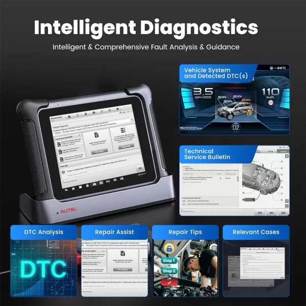 Autel Scanner MaxiSys Elite II: 2023 Alternative to Autel Ultra &amp; MS909, 2 Years Update , Intelligent Diagnostics, J2534 ECU Programming &amp; Coding, 38+ Services Bi-Directional Scan Tool, Intelligent Diagnostics, J2534 ECU Programming &amp; Coding, 38+ Services Bi-Directional Scan Tool)