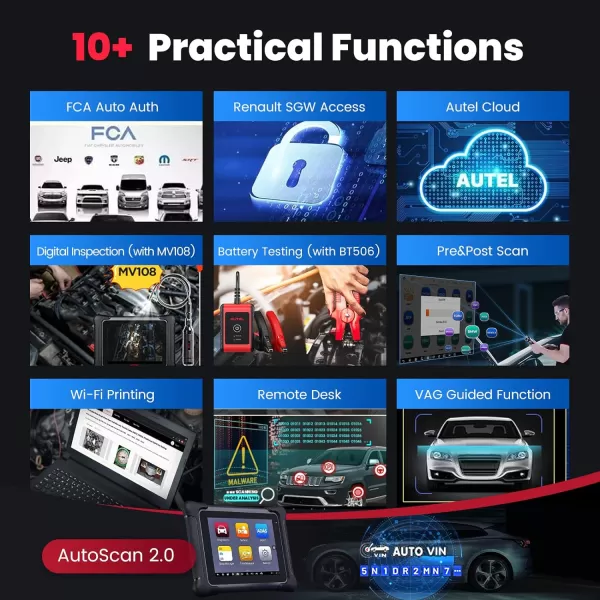 Autel Scanner MaxiSys Elite II: 2023 Alternative to Autel Ultra &amp; MS909, 2 Years Update , Intelligent Diagnostics, J2534 ECU Programming &amp; Coding, 38+ Services Bi-Directional Scan Tool, Intelligent Diagnostics, J2534 ECU Programming &amp; Coding, 38+ Services Bi-Directional Scan Tool)