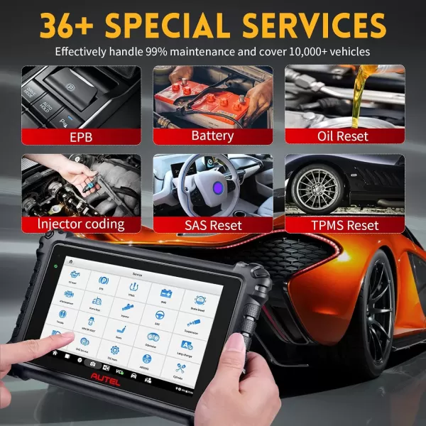 Autel Scanner MaxiSys MS906 Pro - 2023 Newest Upgrade Version of MS906BT/MK906BT/MS906TS/MK908/MS908, Bi-Directional Control, ECU Coding, 36+ Services, Guided Functions, FCA AutoAuth )
