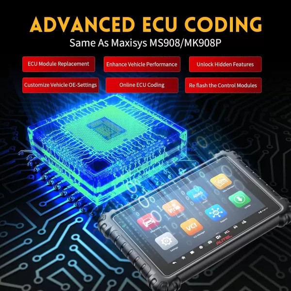 Autel Scanner MaxiSys MS906 Pro - 2023 Newest Upgrade Version of MS906BT/MK906BT/MS906TS/MK908/MS908, Bi-Directional Control, ECU Coding, 36+ Services, Guided Functions, FCA AutoAuth )