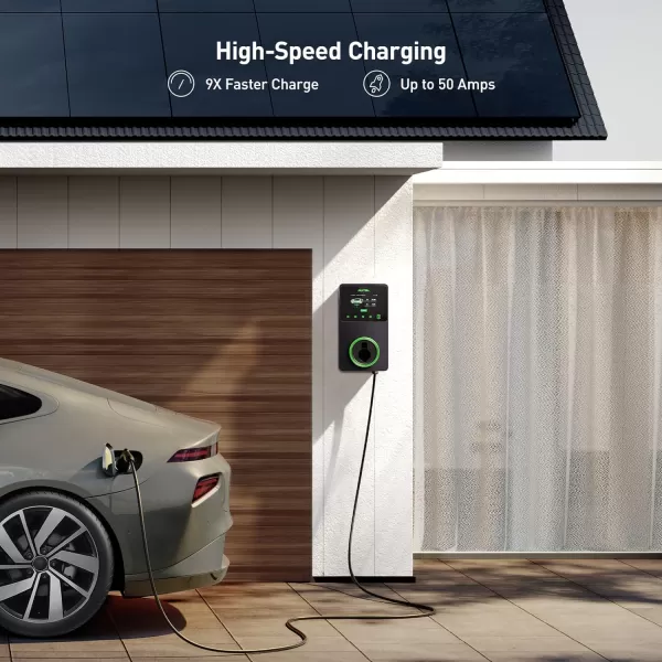 Autel Smart Level 2 Electric Vehicle  Charger up to 50Amp, 240V, Hardwired Car Charging Station with LCD Touch Screen, Energy Star, CSA, Bluetooth, Wi-Fi, Ethernet, 4G,25-Foot Cable Charger up to 50Amp, 240V, Hardwired Car Charging Station with LCD Touch Screen, Energy Star, CSA, Bluetooth, Wi-Fi, Ethernet, 4G,25-Foot Cable)