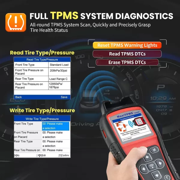 Autel TPMS Programming Tool MaxiTPMS TS508WF Kit, with $120 4PCS MX-Sensors , 2023 Upgraded of TS508/TS501/TS408, One-Click TPMS Diagnose &amp; Reset, TPMS Relearn/Activate, Clear TPMS DTCs, 2023 Upgraded of TS508/TS501/TS408, One-Click TPMS Diagnose &amp; Reset, TPMS Relearn/Activate, Clear TPMS DTCs)