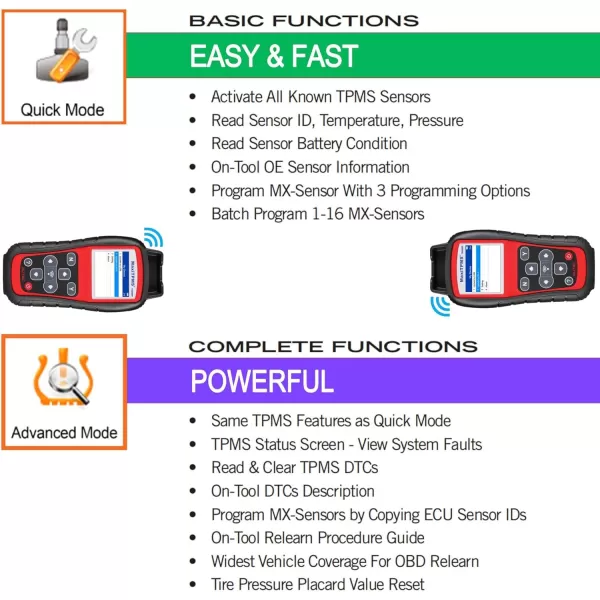 Autel TPMS Programming Tool TS508WF 2023 Version, Program Autel TPMS Sensors, TPMS Relearn Tool, TPMS Reset Tool, Activate Read Copy Tire Sensor Free Lifetime WIFI Update Advanced TS408 TS501 TS508