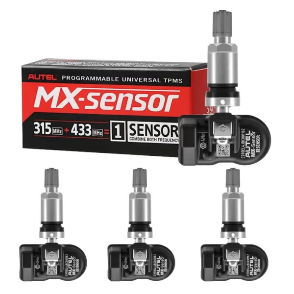 Autel TPMS Sensor 315MHz 433MHz 2in1 MX-Sensor TPS218 Tire Pressure Monitoring System Sensor Cloneable Wireless Programming Replace 98% of OE Sensor SAE Strandard J1205/J1206