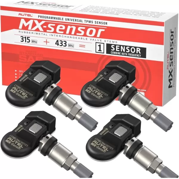 Autel TPMS Sensor MX-Sensor Dual Frequency  Press-in OE-Level Universal Programmable TPMS Sensors for Tire Pressure  Press-in OE-Level Universal Programmable TPMS Sensors for Tire Pressure )