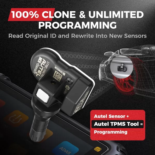 Autel TPMS Sensors MX-Sensor 2 in 1 TPS218  Screw-in OE-Level Tire Pressure Monitoring System Sensor for 99% Main Vehicles SAE Standard J1205/J1206/J2657  Screw-in OE-Level Tire Pressure Monitoring System Sensor for 99% Main Vehicles SAE Standard J1205/J1206/J2657 )