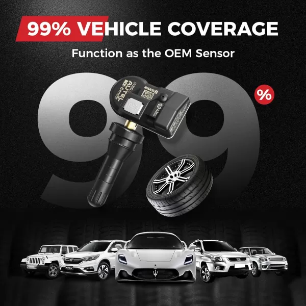 Autel TPMS Sensors MX-Sensor 2 in 1 TPS218  Screw-in OE-Level Tire Pressure Monitoring System Sensor for 99% Main Vehicles SAE Standard J1205/J1206/J2657  Screw-in OE-Level Tire Pressure Monitoring System Sensor for 99% Main Vehicles SAE Standard J1205/J1206/J2657 )