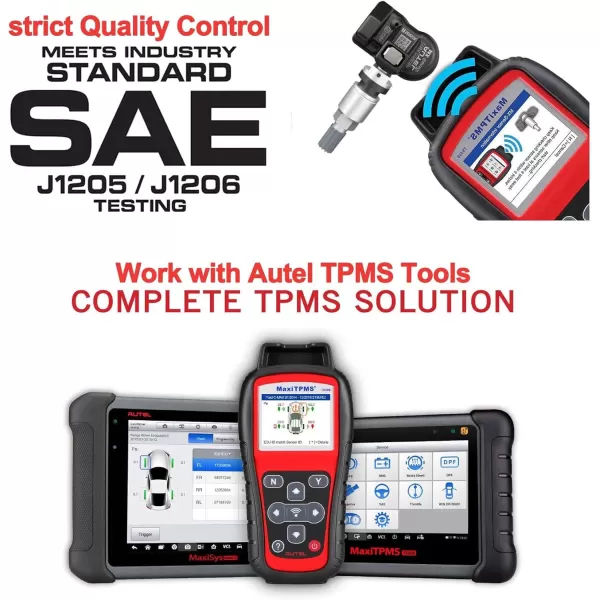 Autel TPMS Sensors, Programmable Mx Sensor for Tire Pressure,315MHz + 433MHz,Press-in OE-Level Programmed by TS508 TS408 TS508WF TS608 MS906TS ITS600 MS906PRO-TS Programmed by TS508 TS408 TS508WF TS608 MS906TS ITS600 MS906PRO-TS)