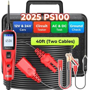 image2025 Autel Circuit Tester Power Circuit Probe Scan Tool 1224V Electrical Short Open Breaker Circuit Finder Auto Circuit Tester Digital MultimeterRelay ampamp Diode Resistance Tool Kit 20FT Long Cord
