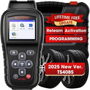 imageAutel MaxiTPMS TS408S Relearn Tool 2025 OBD Programmming Scanner Trigger OEM Universal 315 433 Sensor TPMS Reset Diagnose Read Clear TPMS DTCs Upgraded of Autel TS408 401 Work as TS501 Pro