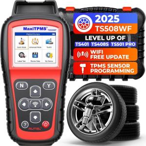 imageAutel MaxiTPMS TS508WF TPMS Programming Tool 2025 WiFi Ver of TS508 TS501 Pro TS408S Program MXSensors 315433 MHz TPMS ResetRelearnActivate All Sensors TPMS Scan Tool ReadClear DTCs