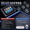 imageAutel MaxiCheck MX900 Scanner 2025 Bidirectional Diagnostic Scan Tool Same as MK900 8in Up of MaxiCOM MK808S MX808S MK808BT PRO MS906 CAN FD DoIP 3000 Active Tests 40 Services All Systems FCA