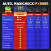 imageAutel Scanner MaxiCheck MX808S 2025 US Ver of MaxiCOM MK808S MK808Z Bidirectional 11OS as MX900 MK900 MK900BT 3000 Active Test 28 Service OE All System OBDII Diagnostic Tool FCA Autoauth
