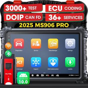 imageAutel MaxiSys MS906 PRO Scanner 2025 MS906Pro scan Tool Same as MS906 MAX 20 Ver of MS906BT MP900BT MK908 MS908S ECU Coding Bidirectional 3K Tests CAN FD ampamp DoIP 36 Resets All Sys Auto 20MS906 Pronbsp