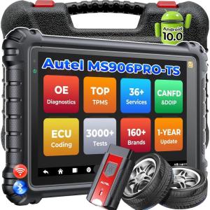 imageAutel MaxiSys MS906 PROTS Scanner 2025 MS906ProTS Diagnostic Scan Tool Up of MS906Pro MS906 MAX MP900TS MP900BT Top TPMS ampampPro ECU Coding 3000 Test 36 Services CAN FD ampamp DoIP Auto Scan 20