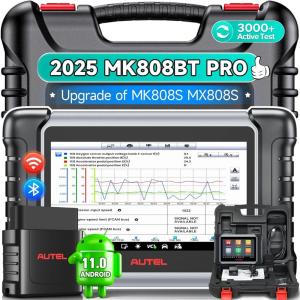 imageAutel Scanner MaxiCOM MK808BT PRO 2025 20 Full Bidirectional Diagnostic Tool as MK900 MX900 MK900BT Pro Ver of MK808S MX808S 3000 Test 28 Service All System Brake Bleed Injector Coding FCA