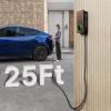 imageAutel Home Smart Electric Vehicle EV Charger up to 50Amp 240V IndoorOutdoor Car Charging Station with Level 2 WiFi and Bluetooth Enabled EVSE 25Foot CableDark GrayWood Grain