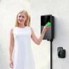 imageAutel MaxiCharger Home Electric Vehicle EV Charger up to 50 Amp 240V Level 2 WiFi and Bluetooth Enabled EVSE Hardwired IndoorOutdoor 25Foot Cable with Separate Holster SilverDark Gray