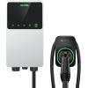 imageAutel MaxiCharger Home Electric Vehicle EV Charger up to 50 Amp 240V Level 2 WiFi and Bluetooth Enabled EVSE Hardwired IndoorOutdoor 25Foot Cable with Separate Holster SilverSilver