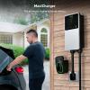 imageAutel MaxiCharger Home Electric Vehicle EV Charger up to 50 Amp 240V Level 2 WiFi and Bluetooth Enabled EVSE Hardwired IndoorOutdoor 25Foot Cable with Separate Holster SilverSilver