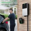 imageAutel MaxiCharger Home Electric Vehicle EV Charger up to 50 Amp 240V Level 2 WiFi and Bluetooth Enabled EVSE Hardwired IndoorOutdoor 25Foot Cable with Separate Holster SilverSilver