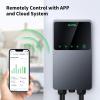 imageAutel MaxiCharger Home Electric Vehicle EV Charger up to 50 Amp 240V Level 2 WiFi and Bluetooth Enabled EVSE Hardwired IndoorOutdoor 25Foot Cable with Separate Holster SilverDark Gray