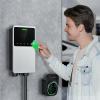 imageAutel MaxiCharger Home Electric Vehicle EV Charger up to 50 Amp 240V Level 2 WiFi and Bluetooth Enabled EVSE Hardwired IndoorOutdoor 25Foot Cable with Separate Holster SilverSilver