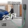 imageAutel MaxiCharger Level 2 EV Charger up to 40Amp 240V IndoorOutdoor Fast Electric Vehicle Charging Station with Flexible 25Foot Cable NEMA 1450 Plug WhiteDark Gary