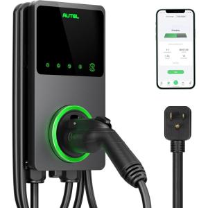 imageAutel MaxiCharger Home Smart AI Electric Vehicle EV Charger 50 Amp Level 2 WiFi and Bluetooth Enabled EVSE IndoorOutdoor Car Charging Station with inBody Holster and 25Foot Premium Cable40 Amp NEMA 650 plug