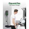 imageAutel Home Level 2 EV Charger up to 40Amp 240V IndoorOutdoor Fast Electric Vehicle Charging Station with Flexible 25Foot Cable NEMA 1450 Plug Dark Gray
