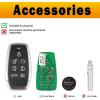 imageAutel Ikey Programmable Smart Key 2024 Newest Key Fob Universal Key Creation 7 Buttons UltraLong Range OEQuality for 700 Vehicle IKEYAT7TPRS Car Key Replacement Work for Autel KM100 IM508 IM608