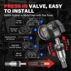 imageAutel TPMS Sensor Set of 4 2in 1MXSensor 315MHz  433MHz Dual Frequency 100 Programmable Replace OEM Sensor Work with Autel TPMS Tool TS408S TS501 TS508WF TS601 Pressin Metal Valve