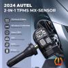 imageAutel TPMS Sensors MXSensor 2 in 1 315MHz  433MHz Same as OE Sensors for All Cars 100 Cloneable TPMS Programmable Sensors for Tire Pressure Monitoring System Rubber Valves Set of 4 Pieces