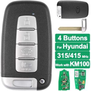 imageAutel IKEY Programmable Smart Key IKEYHY4TP Key CreationClone 315M415M 4 Buttons Blank Key OE Quality Key Fob Replacement for Hyundai Work with Autel MaxiIM KM100
