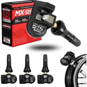 imageAutel MX Sensor Autel TPMS Sensor Set of 20 Programmable Sensors OELevel for Tire PressureTire Pressure 2 in 1 315MHz433MHz Pressin Programmable by TS508 TS408 TS508WF TS608 MS906TS MS906PROTSSensor Rubber 4pcs