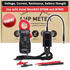 imageAutel MaxiBAS BTAK Battery Tester Accessory Kit Measure VoltageCurrentResistanceBattery Strength Digital MultiMeter Current Clamp 20mA to 400A ACDC Work with BT608 BT609