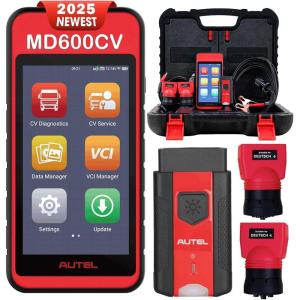 imageAutel Scanner MAXIDIAG MD600CV Heavy Duty Truck Scanner DPF Regen Full System Diesel Diagnostic Scan Tool Wireless Android Touchscreen Tablet for Truck Light Medium and Heavy Duty Truck Vehicle