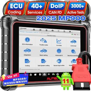 imageAutel Scanner MaxiPRO MP900 KIT w 11 OBD Adapters 200 2025 DoIP CAN FD Newer of MS906 MP808S MX900 MK900 MK808S ECU Coding ampamp Bidirectional as MS906 PRO MP900BT 3000 Active Tests 40 Reset OS11MP900